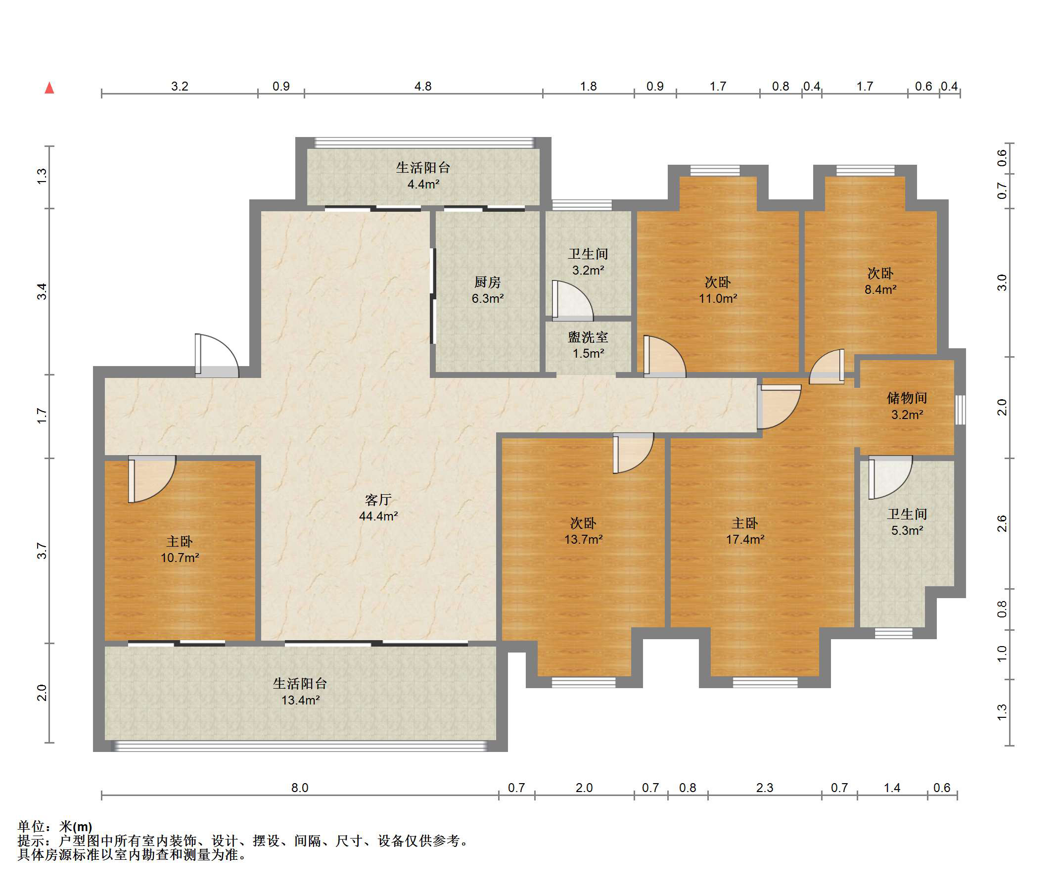 珑府 4室2厅2卫 175m&sup2;