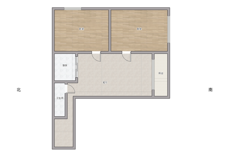 三里墩花苑 2室1厅1卫 80m&sup2;