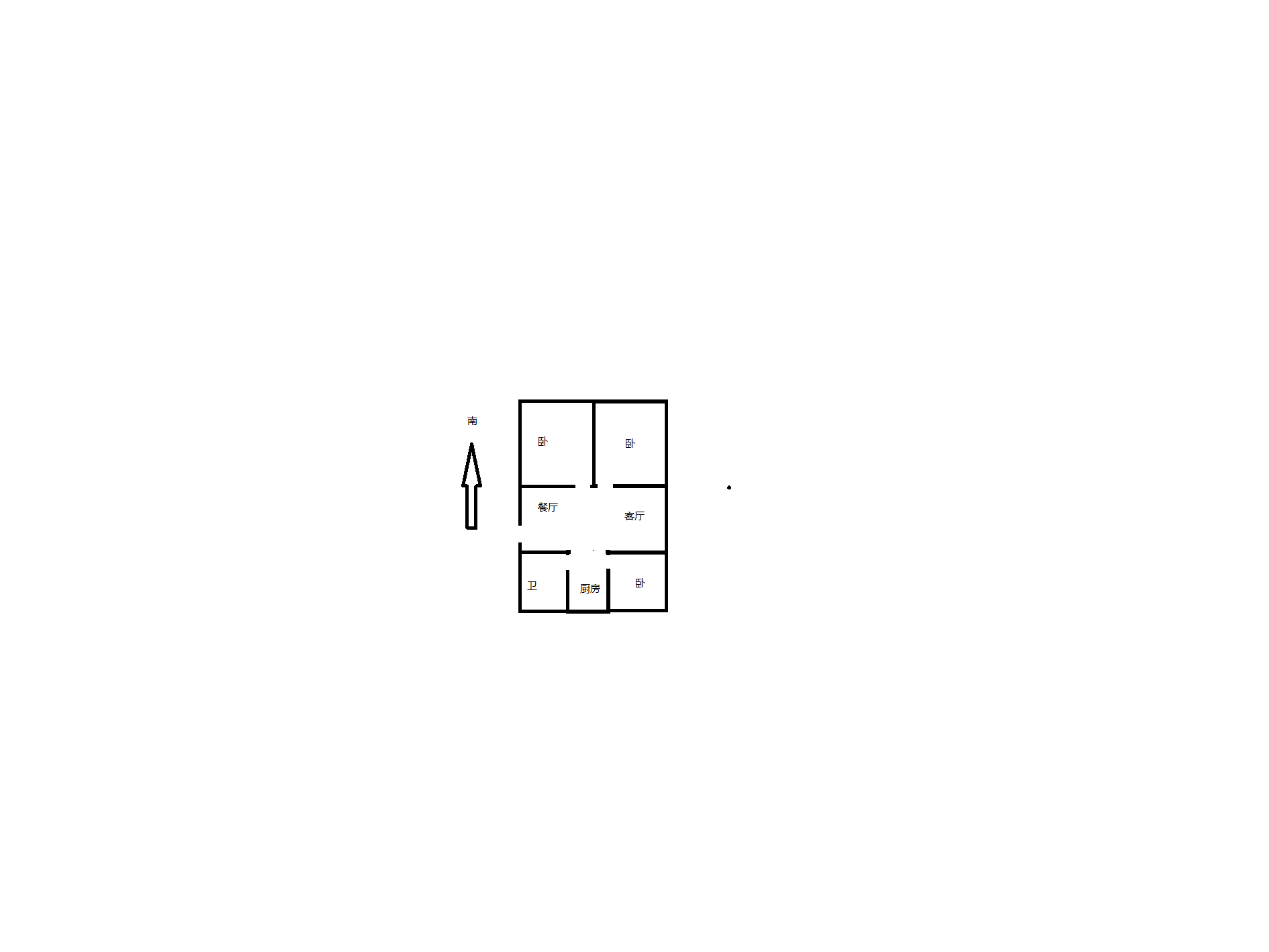 虹桥新苑 3室2厅1卫 105.5m&sup2;