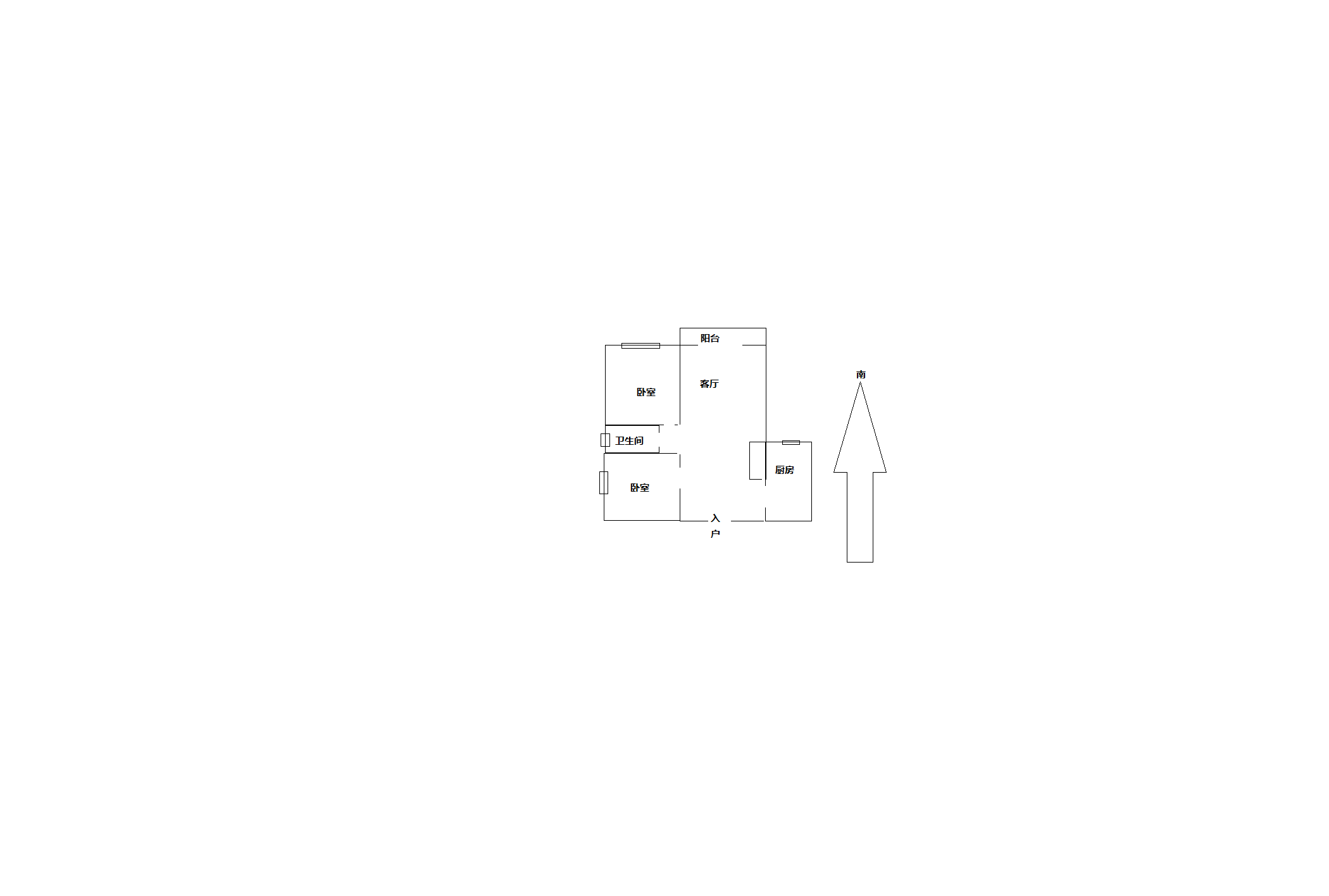 江景苑小区 2室2厅1卫 87.89m&sup2;