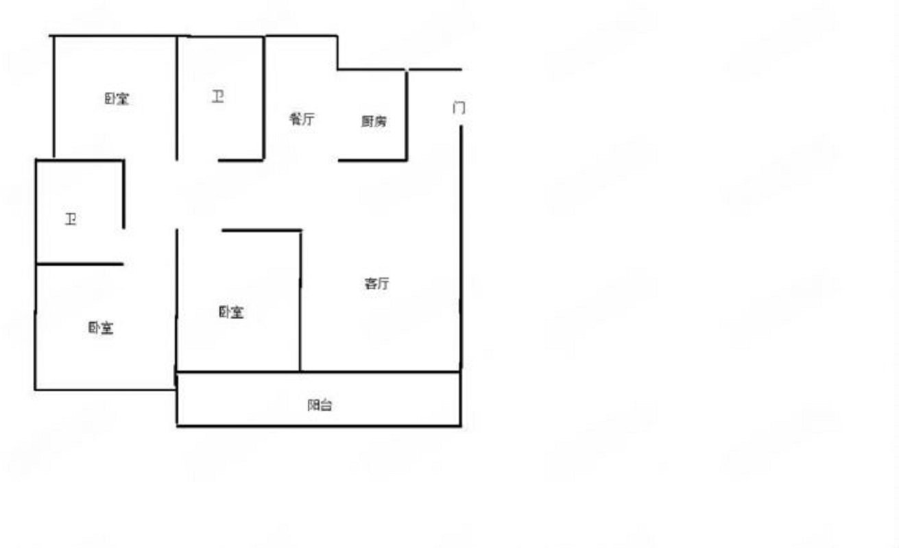 苏建花园城 3室2厅2卫 141.42m&sup2;