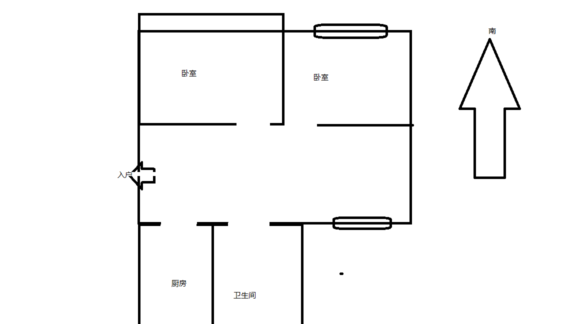 凤凰莱茵苑 2室1厅1卫 95.13m&sup2;