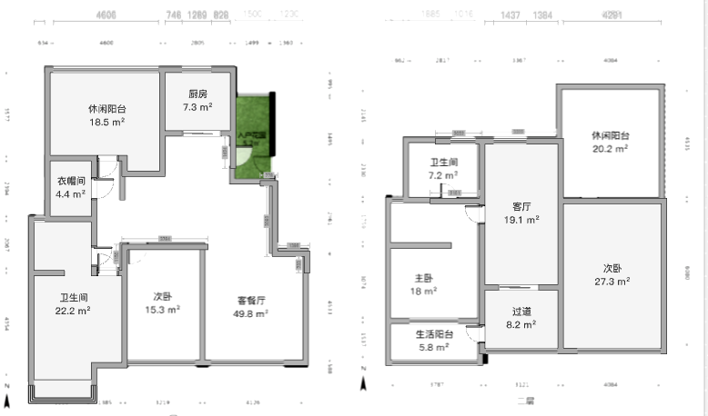 世茂公元 4室2厅2卫 166.66m&sup2;