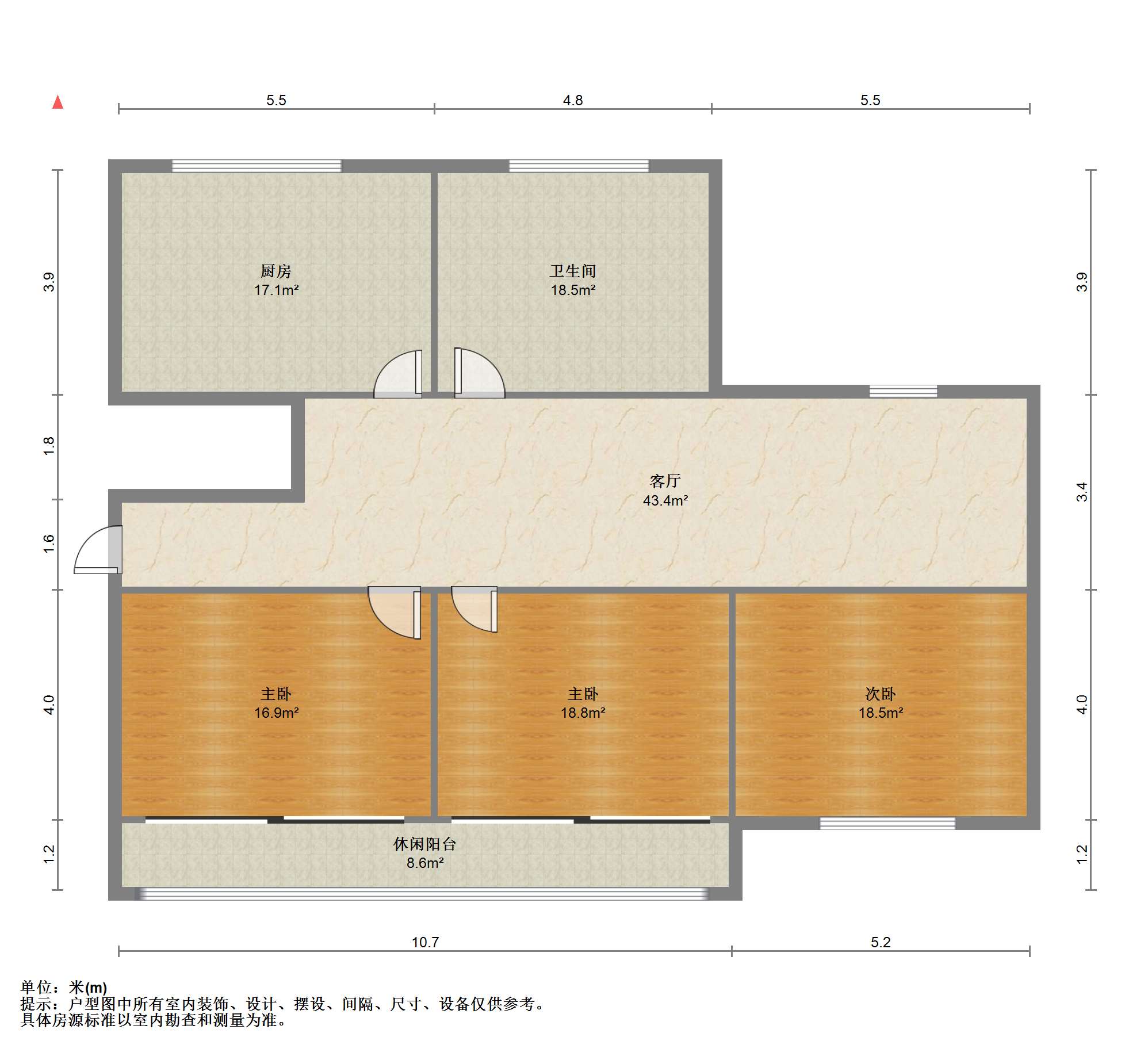 紫东南苑北区 3室2厅0卫 130.00m&sup2;