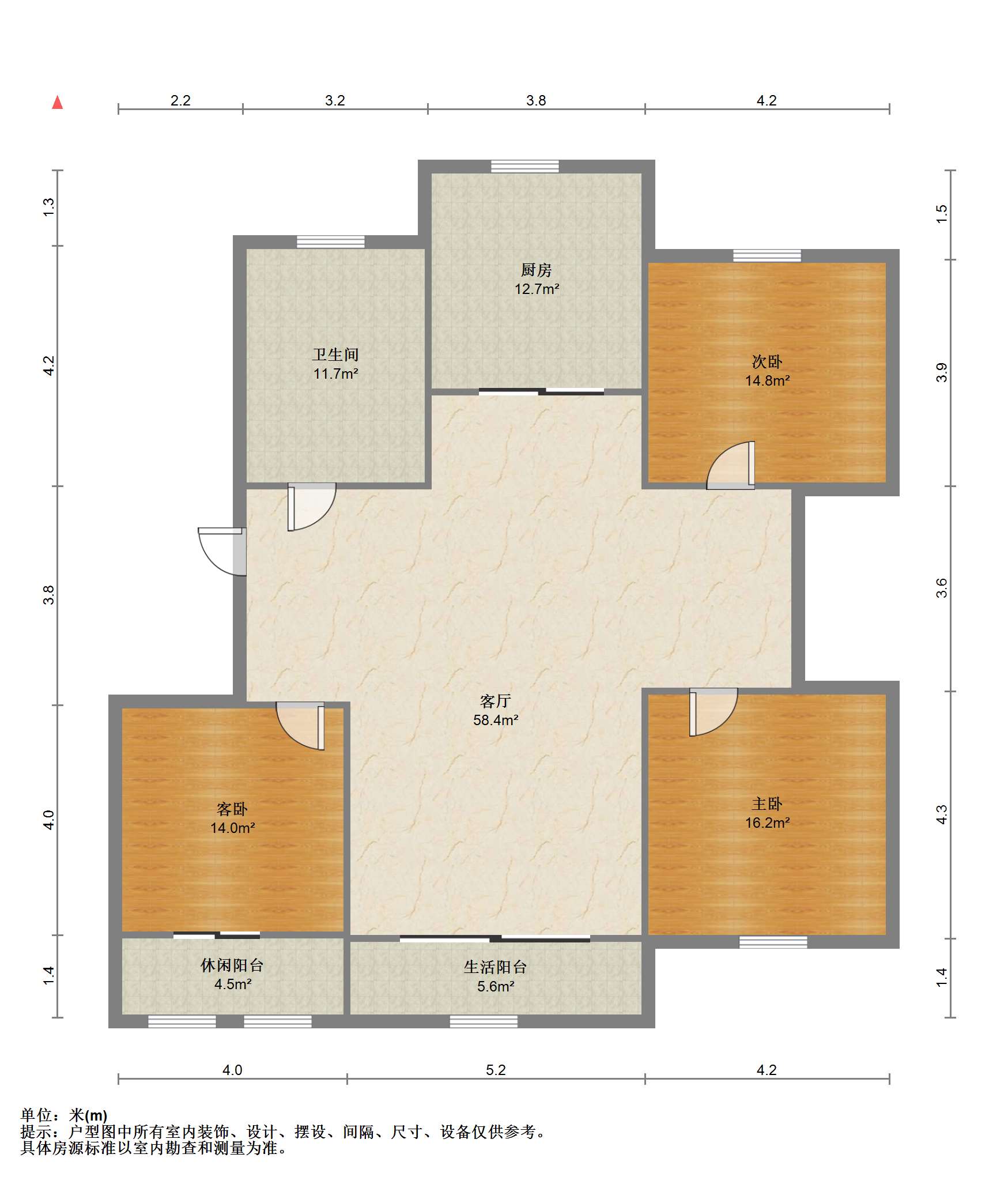 紫东花苑 3室2厅1卫 210m&sup2;