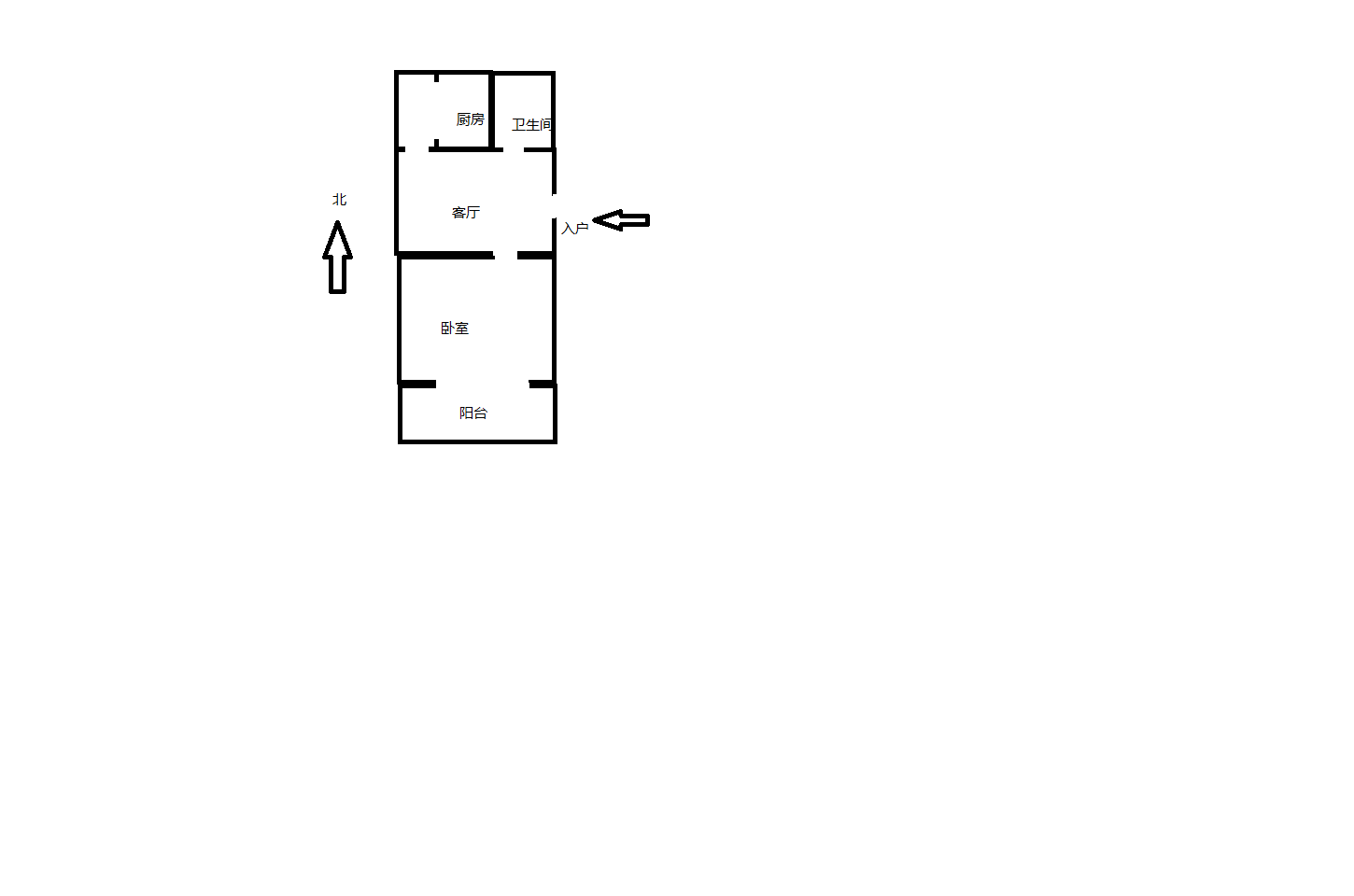 万象东园 1室1厅1卫 52.85m&sup2;