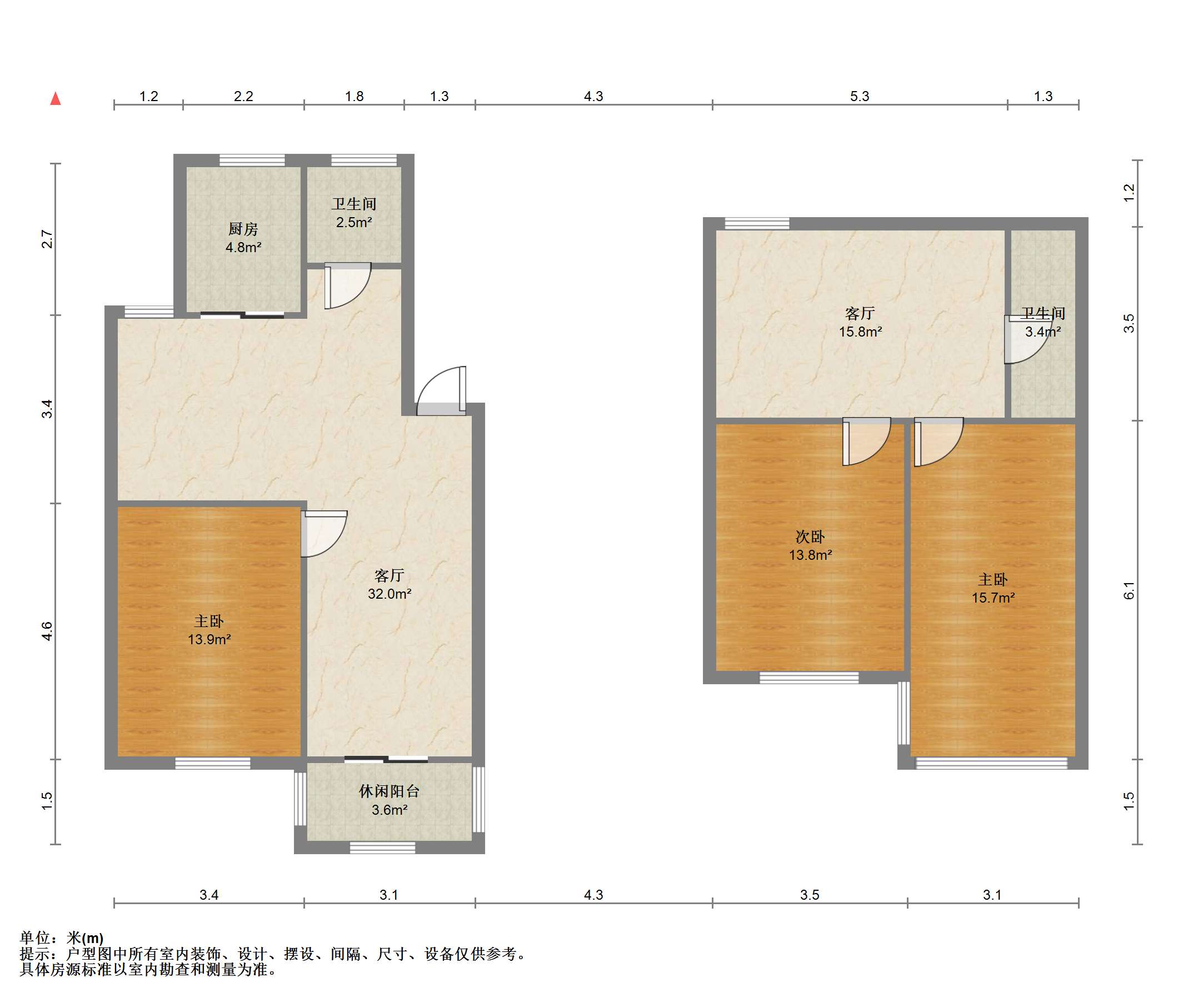 新桥新村 3室2厅2卫 120m&sup2;