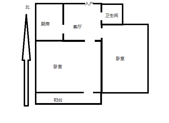 新桥新村 2室1厅1卫 59.67m&sup2;