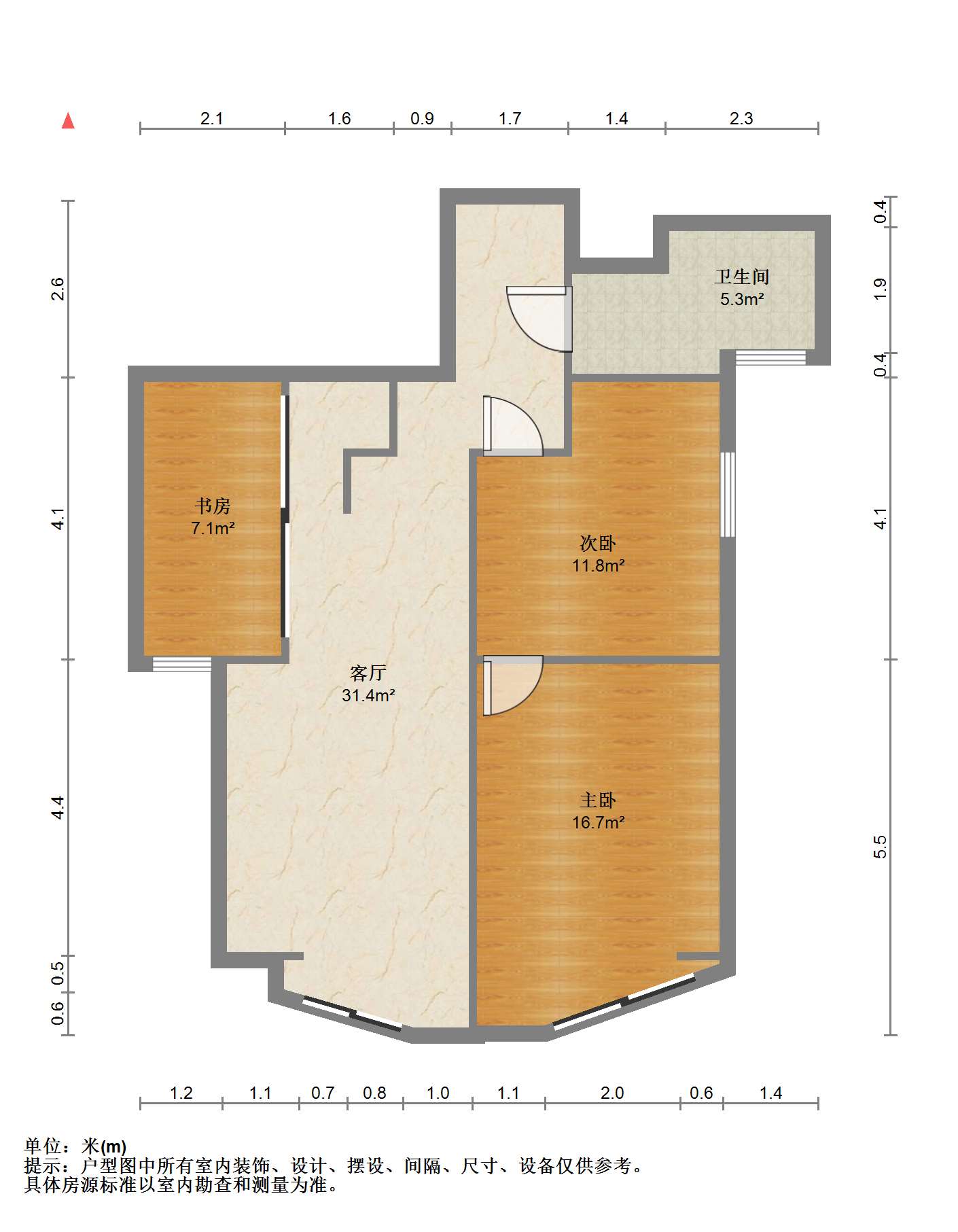 金色城品 4室2厅2卫 140.00m&sup2;