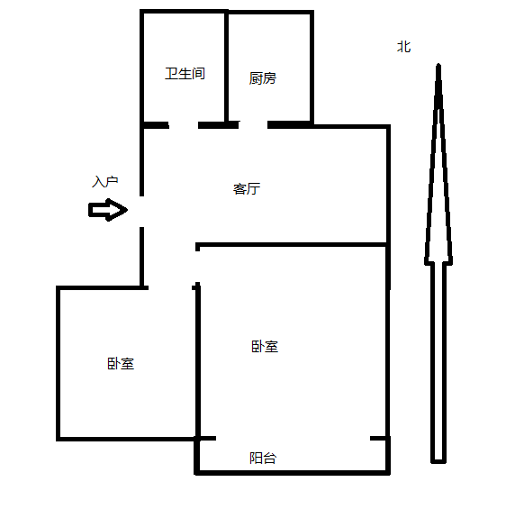 新桥新村 2室1厅1卫 66.22m&sup2;