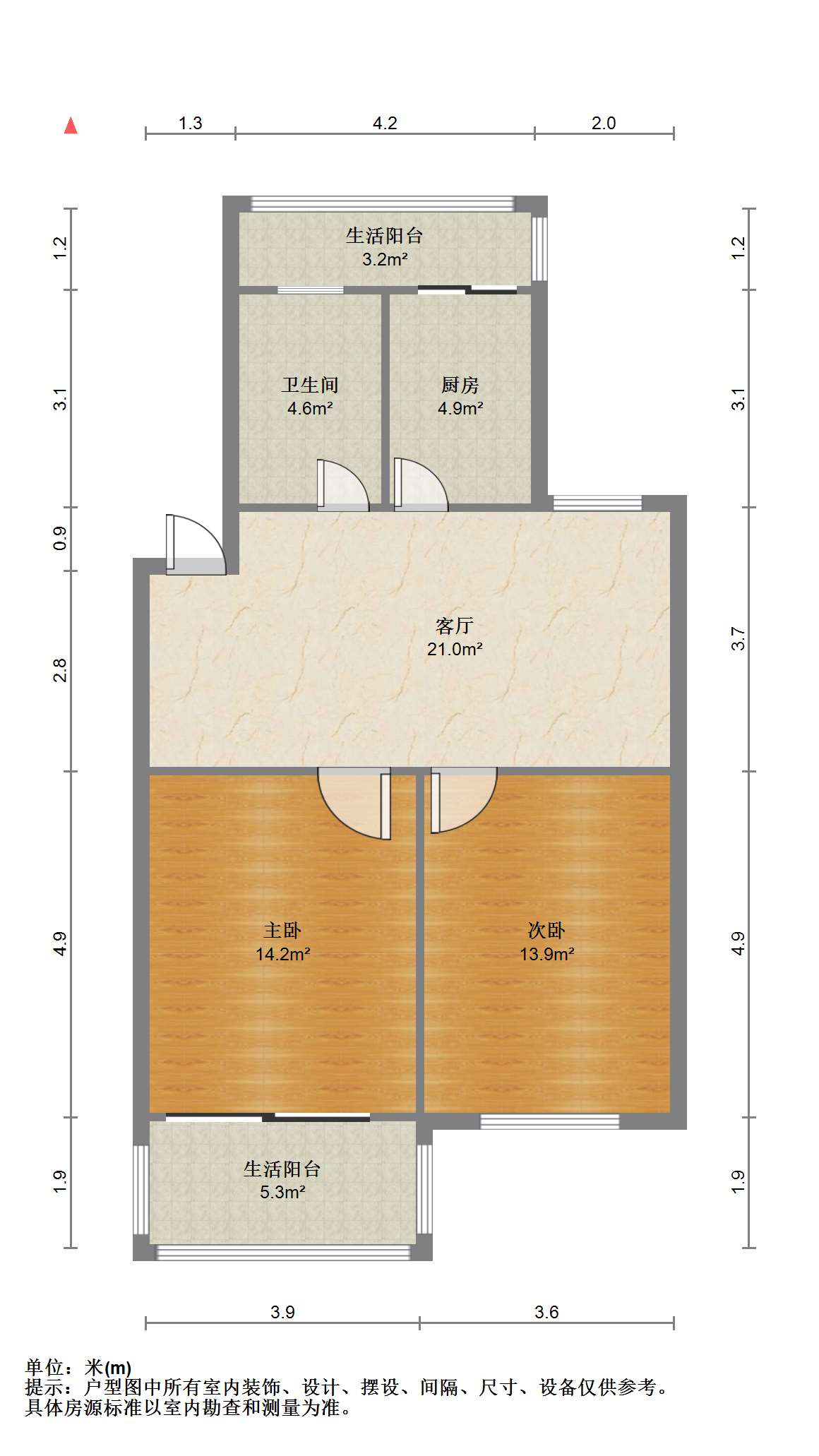 北濠桥东村 2室1厅1卫 81.62m&sup2;