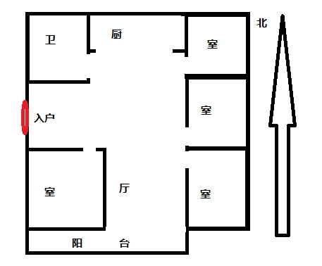 恒成楼 3室1厅1卫 135m&sup2;