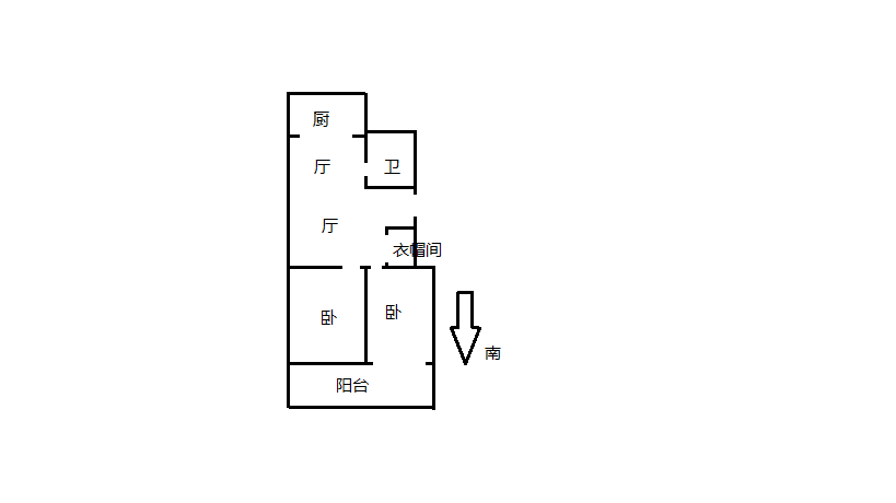富丽花园 2室2厅1卫 94.95m&sup2;