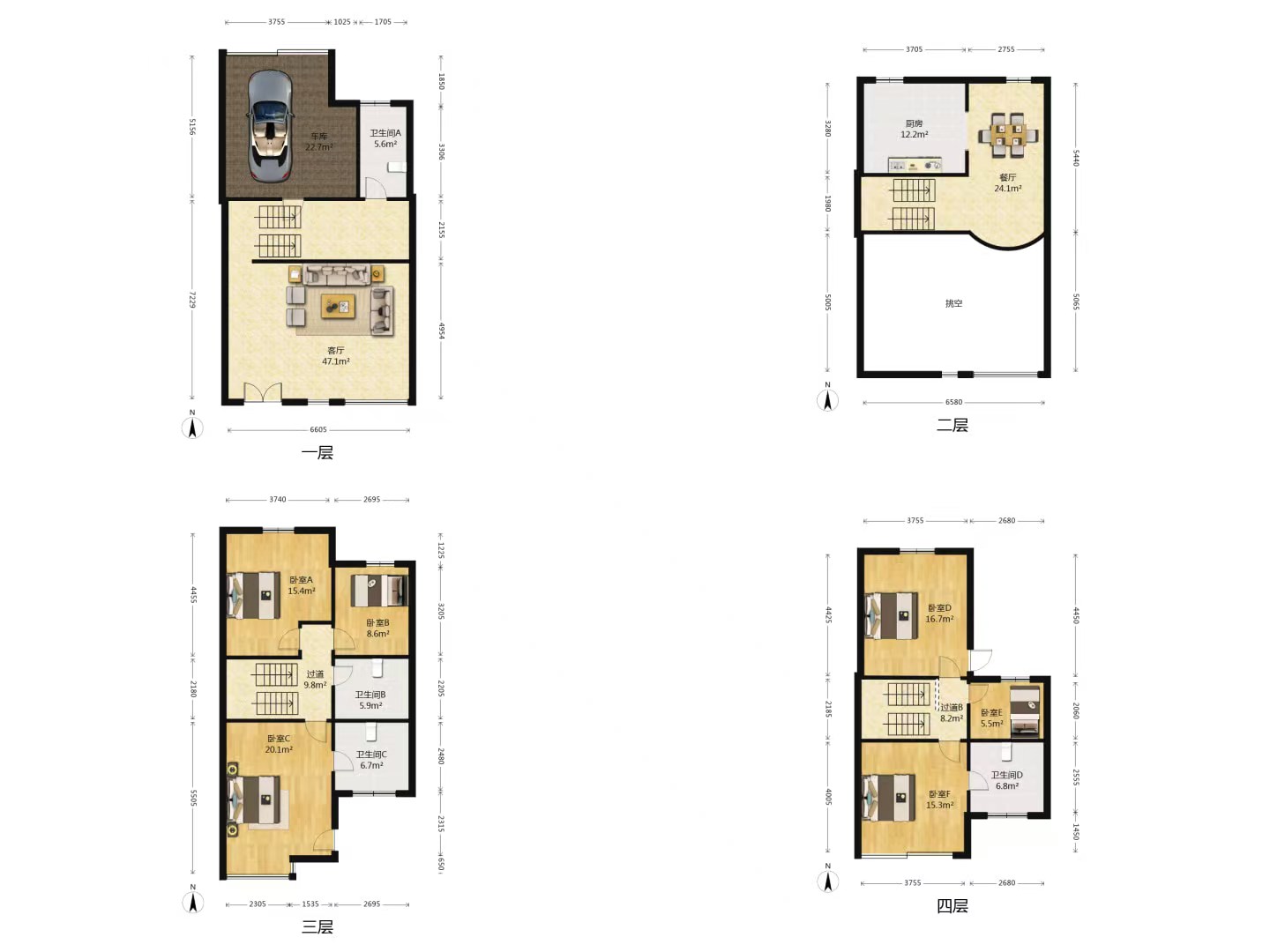 友谊家园 5室2厅4卫 270m&sup2;