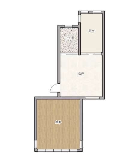 紫东花苑 1室1厅1卫 52.85m&sup2;
