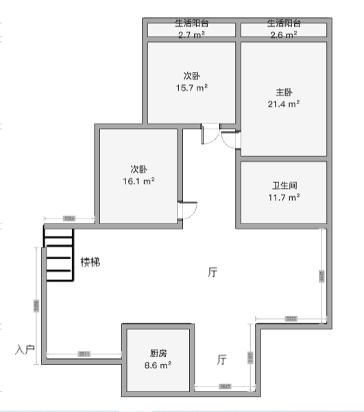 八仙花苑 3室2厅2卫 135.96m&sup2;