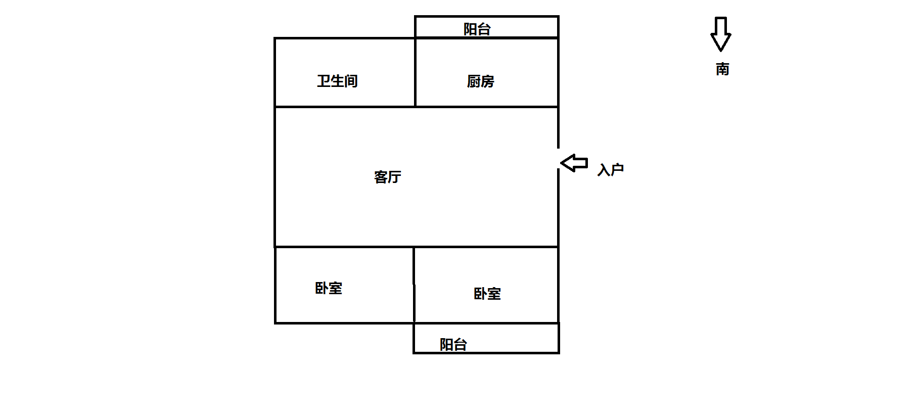 天一裕景苑 2室1厅1卫 88m&sup2;