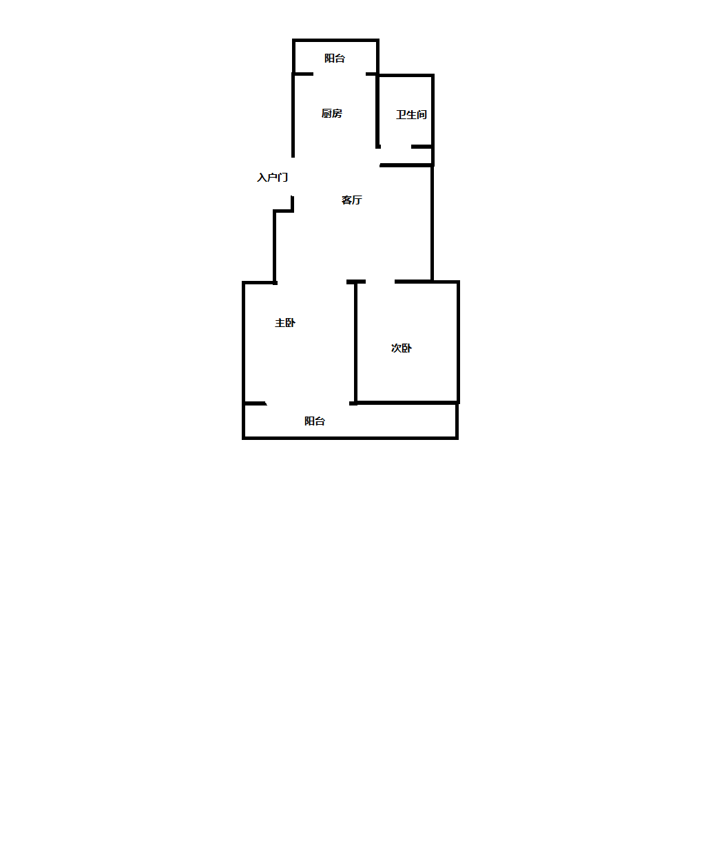 朝晖小苑 2室1厅1卫 81.03m&sup2;