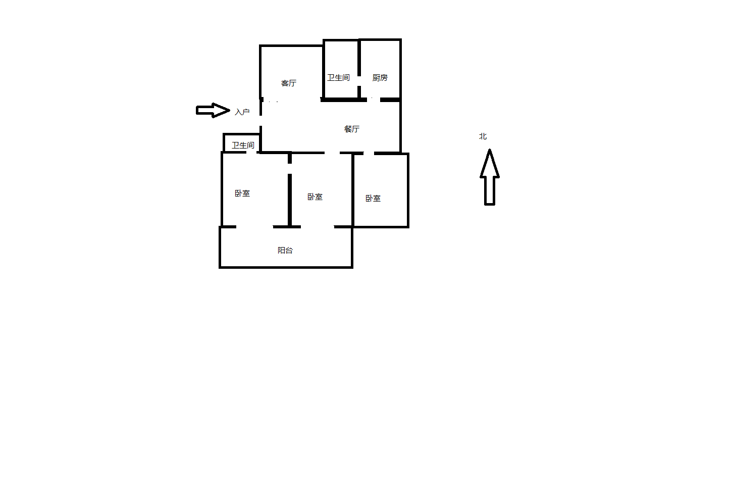 濠西园 3室2厅2卫 120.7m&sup2;