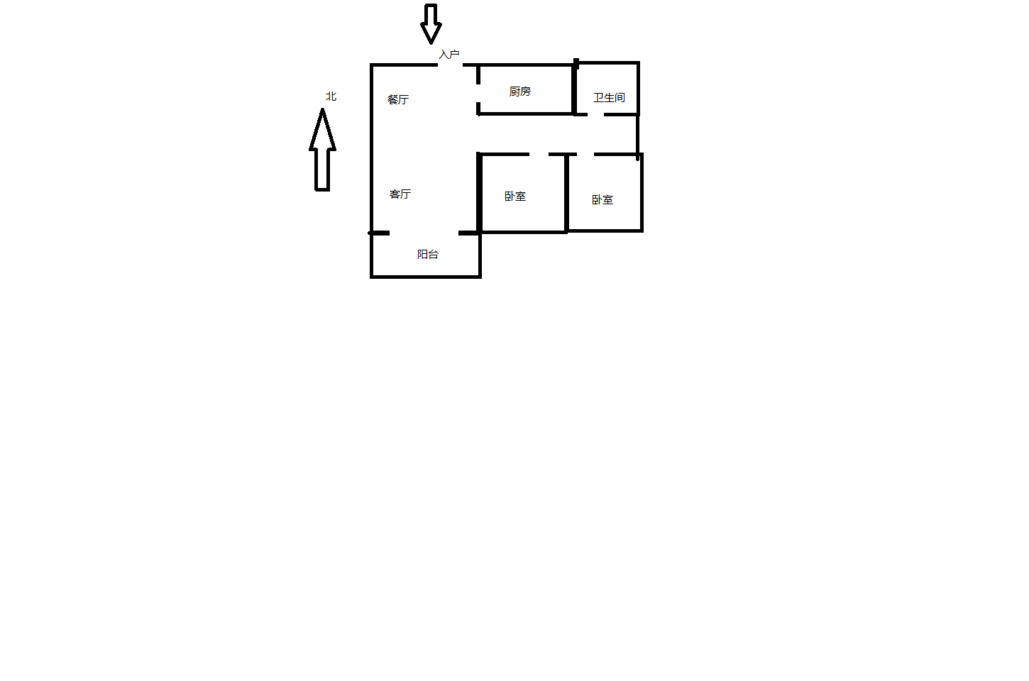 万科濠河传奇 2室1厅1卫 89m&sup2;