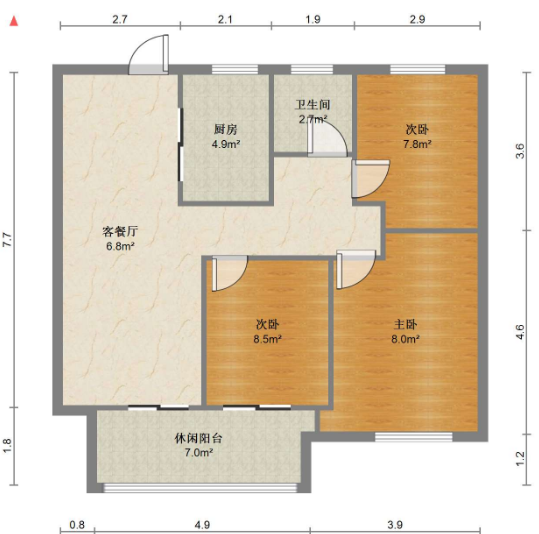 春溪集 3室2厅1卫 89.95m²