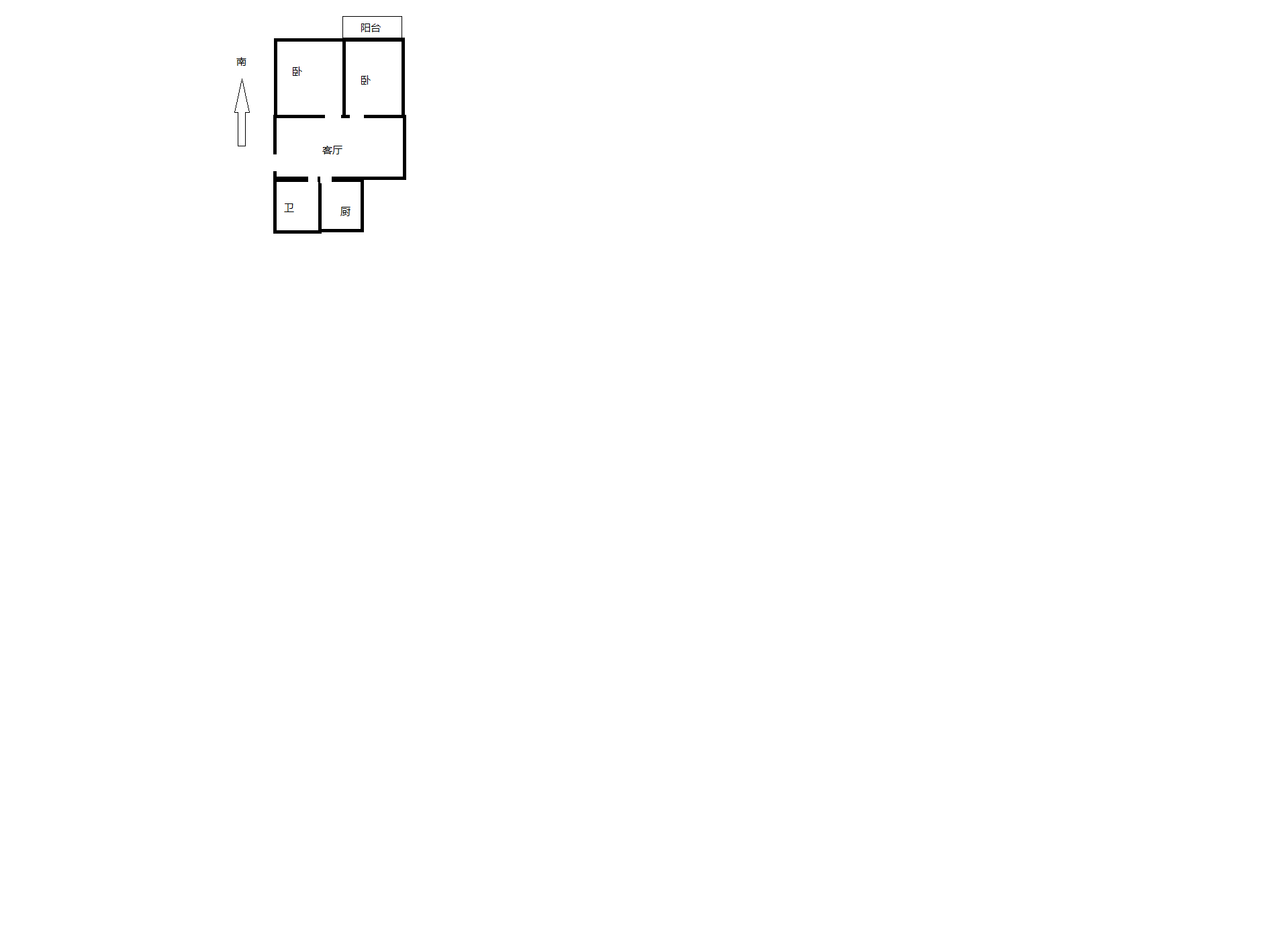 万象东园 2室1厅1卫 67.26m&sup2;