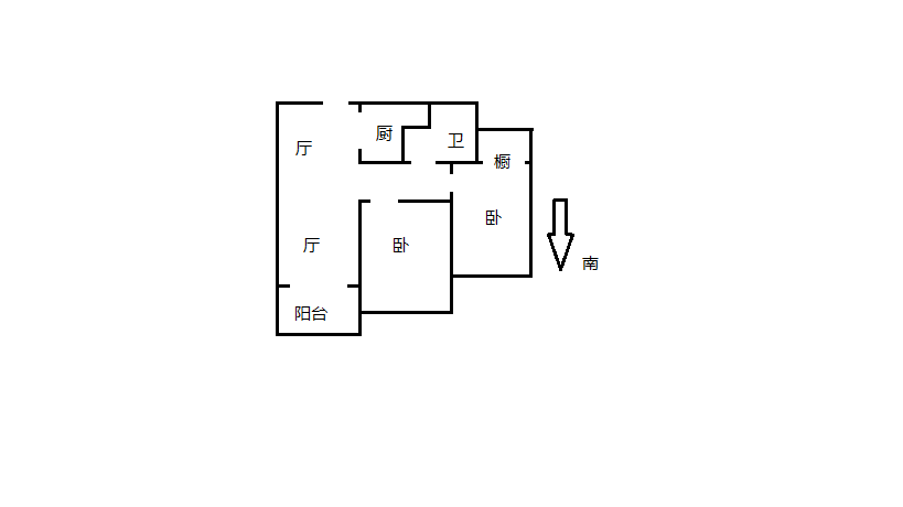 景华城 2室2厅1卫 103.91m&sup2;