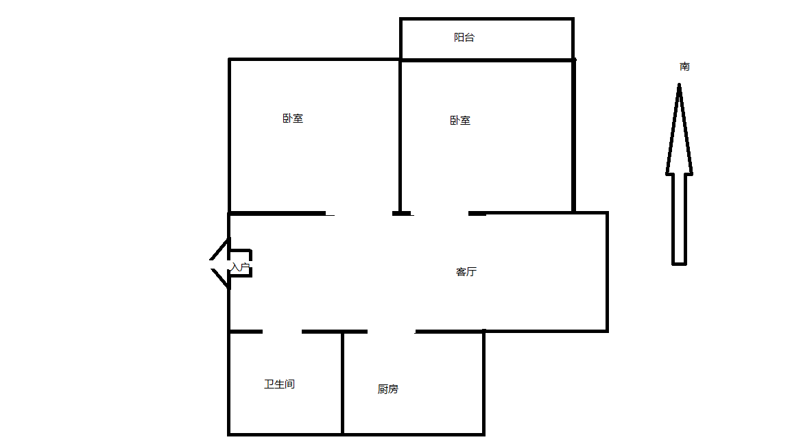 南川园新村 2室1厅1卫 71m&sup2;