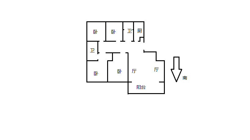 阳光悦城 4室2厅2卫 139.2m&sup2;