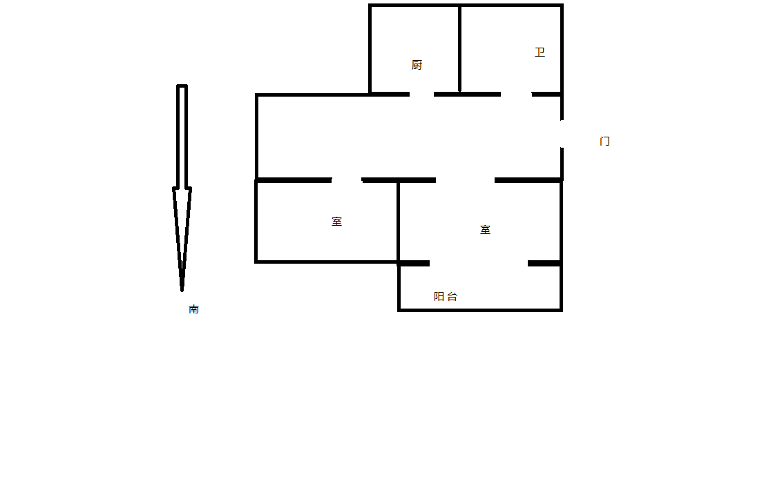外滩花苑 2室1厅1卫 90m²