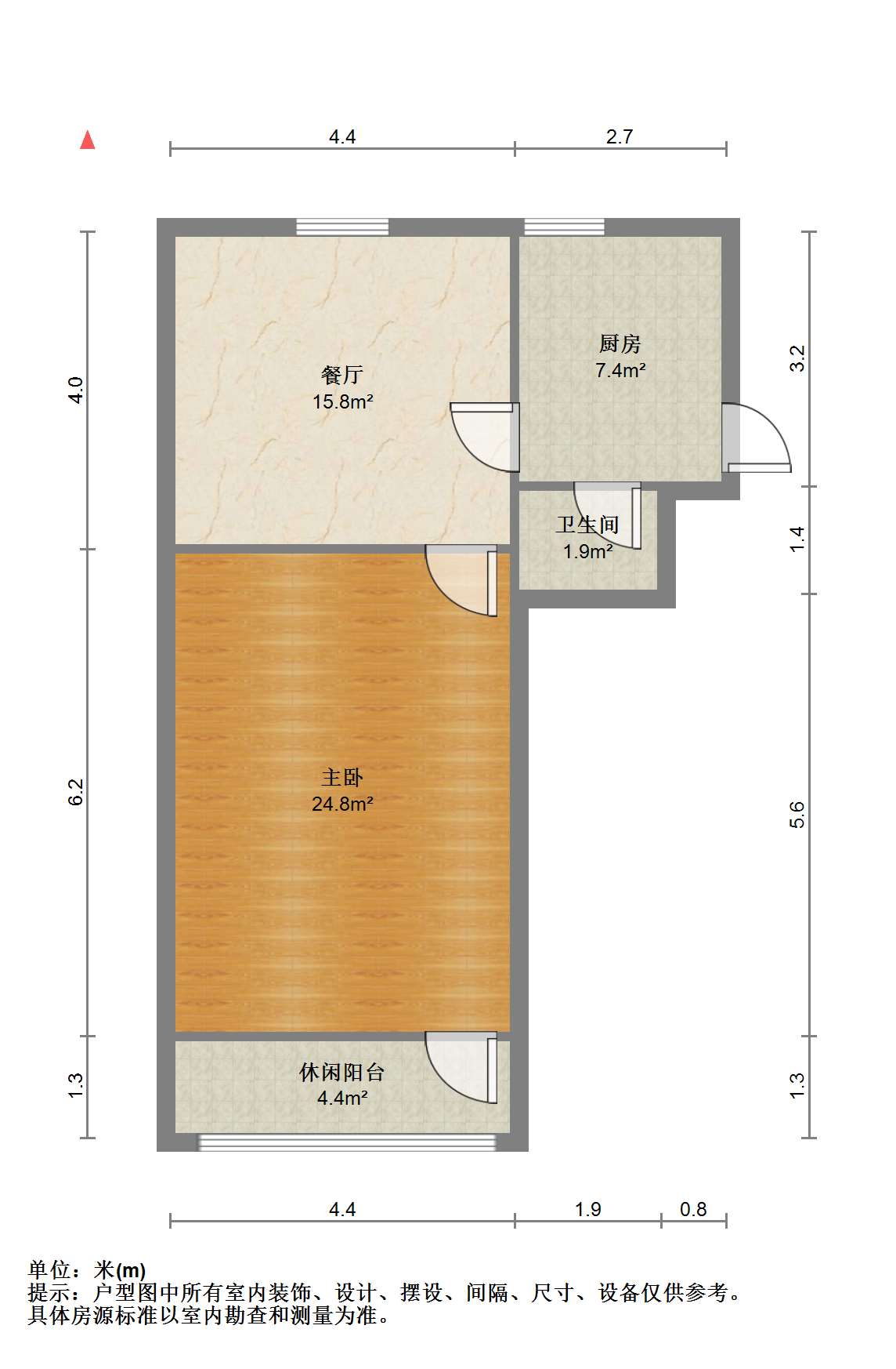 青年路新村 1室1厅1卫 46.46m&sup2;
