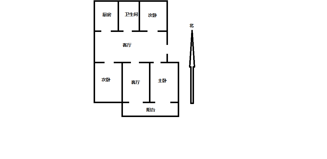德民花苑东区 3室2厅1卫 120m&sup2;