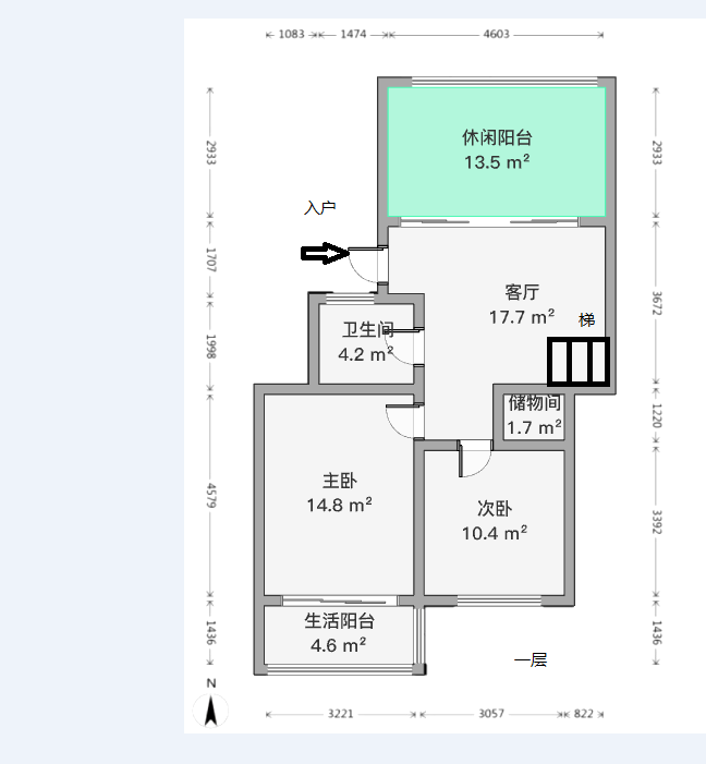 颐和花园 3室2厅2卫 110.00m&sup2;
