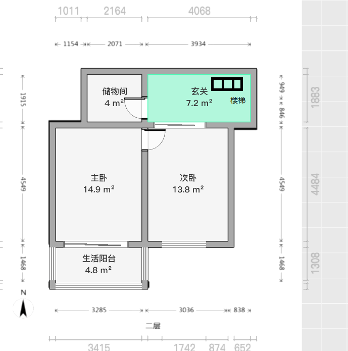 颐和花园 3室2厅2卫 110.00m&sup2;