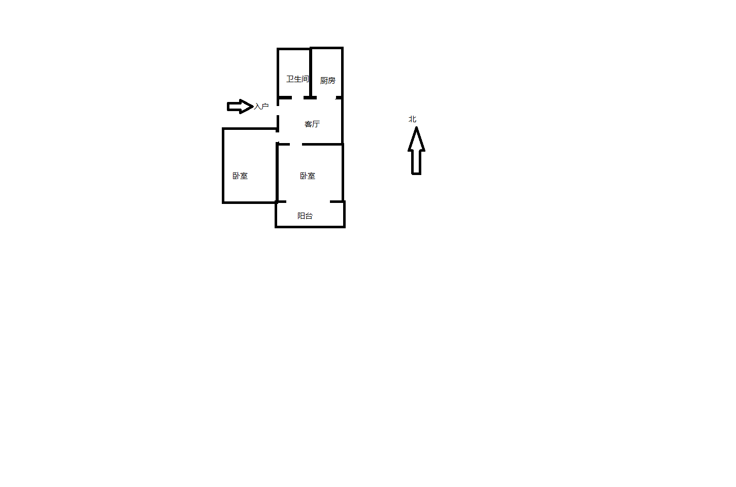 新建路新村(新建花苑) 2室1厅1卫 63.05m²