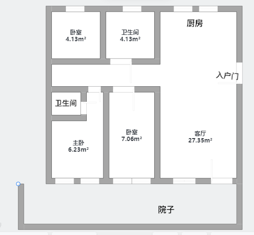 新海通花园 3室2厅2卫 126.34m&sup2;