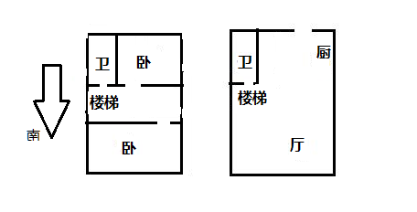 太阳鑫城 2室1厅2卫 120m&sup2;
