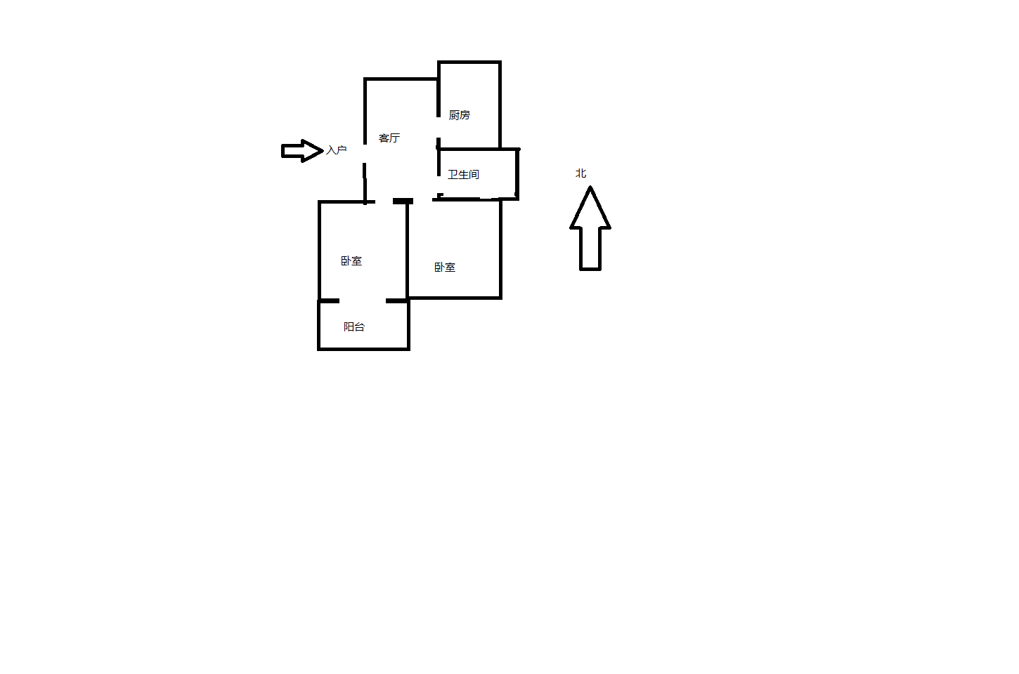 城港新村 2室1厅1卫 78.00m&sup2;