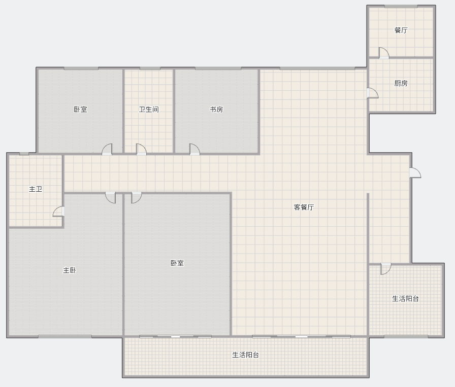 华强城一期 4室2厅2卫 199m²
