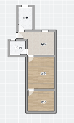 白家园 1室1厅1卫 39.26m²