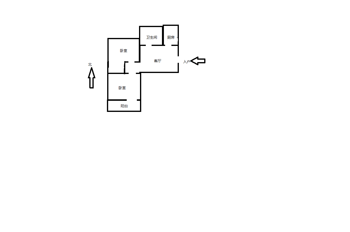 新建路新村(新建花苑) 2室1厅1卫 60m&sup2;