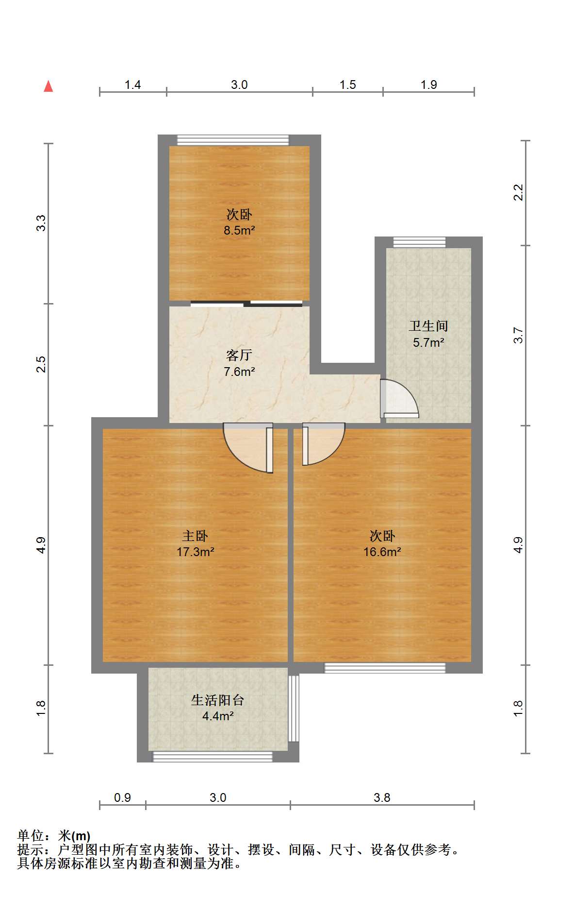 学田苑 4室2厅2卫 152.00m&sup2;