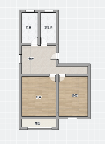 北郭北村 2室1厅1卫 62m&sup2;