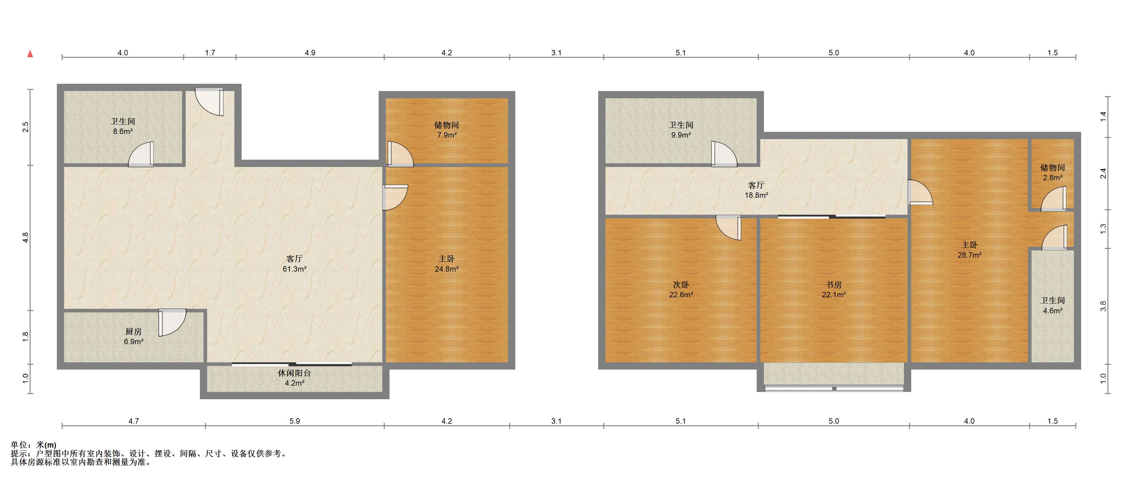 玖珑城 4室2厅3卫 246.77m&sup2;