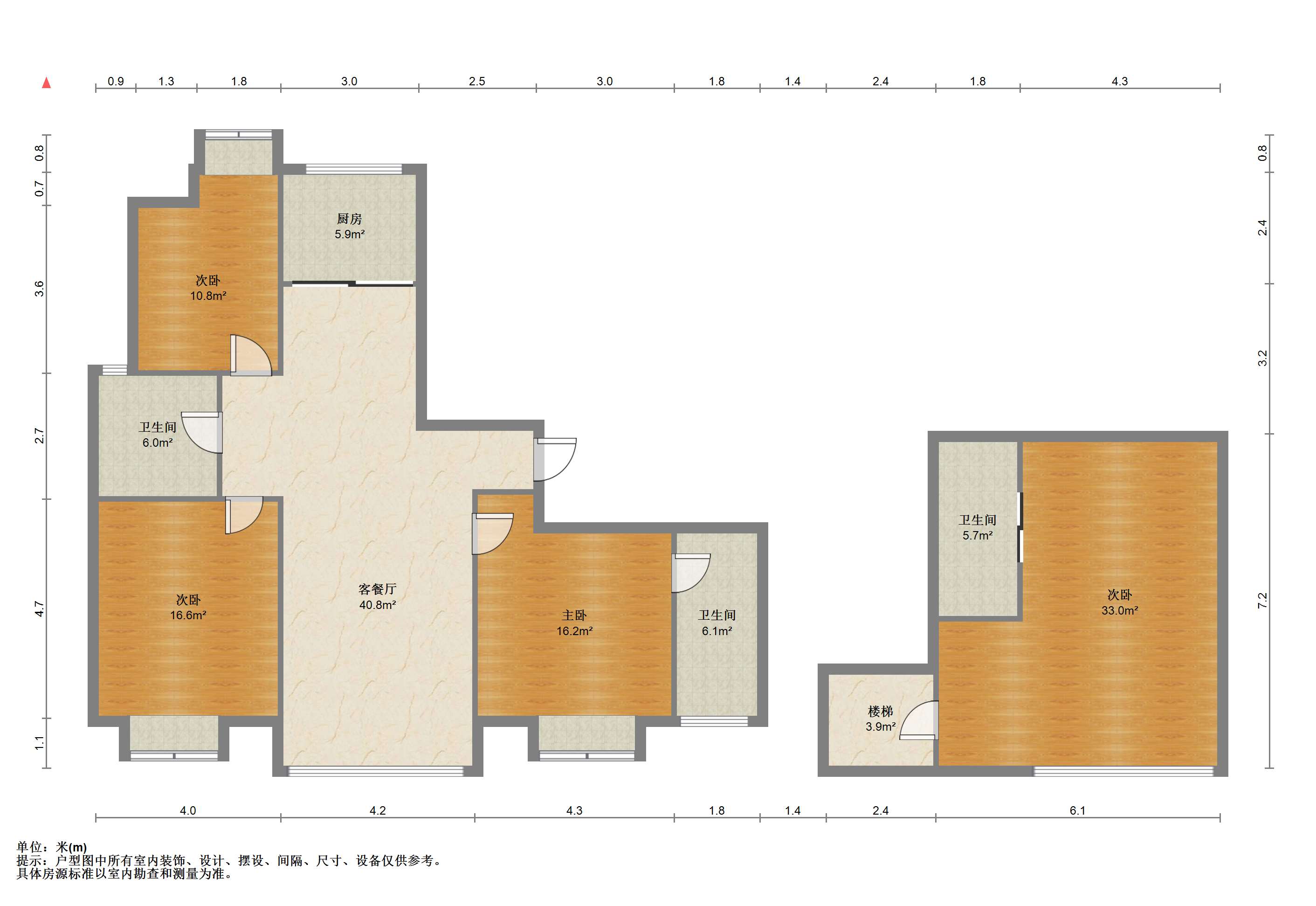 苏建阳光新城 4室2厅3卫 124.71m²