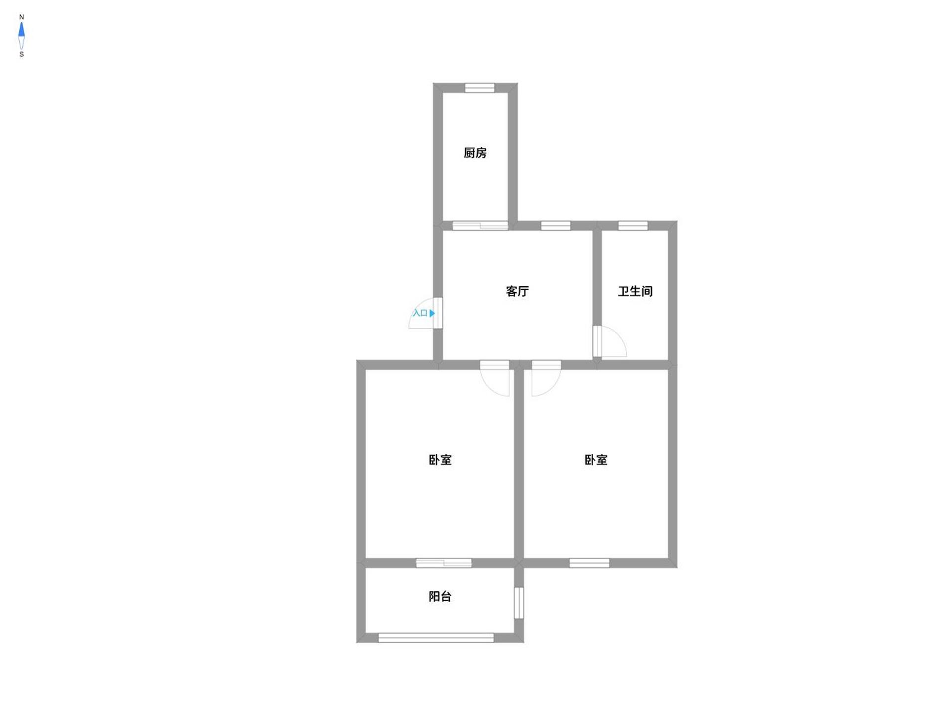 南园路19号大院 2室1厅1卫 70m&sup2;