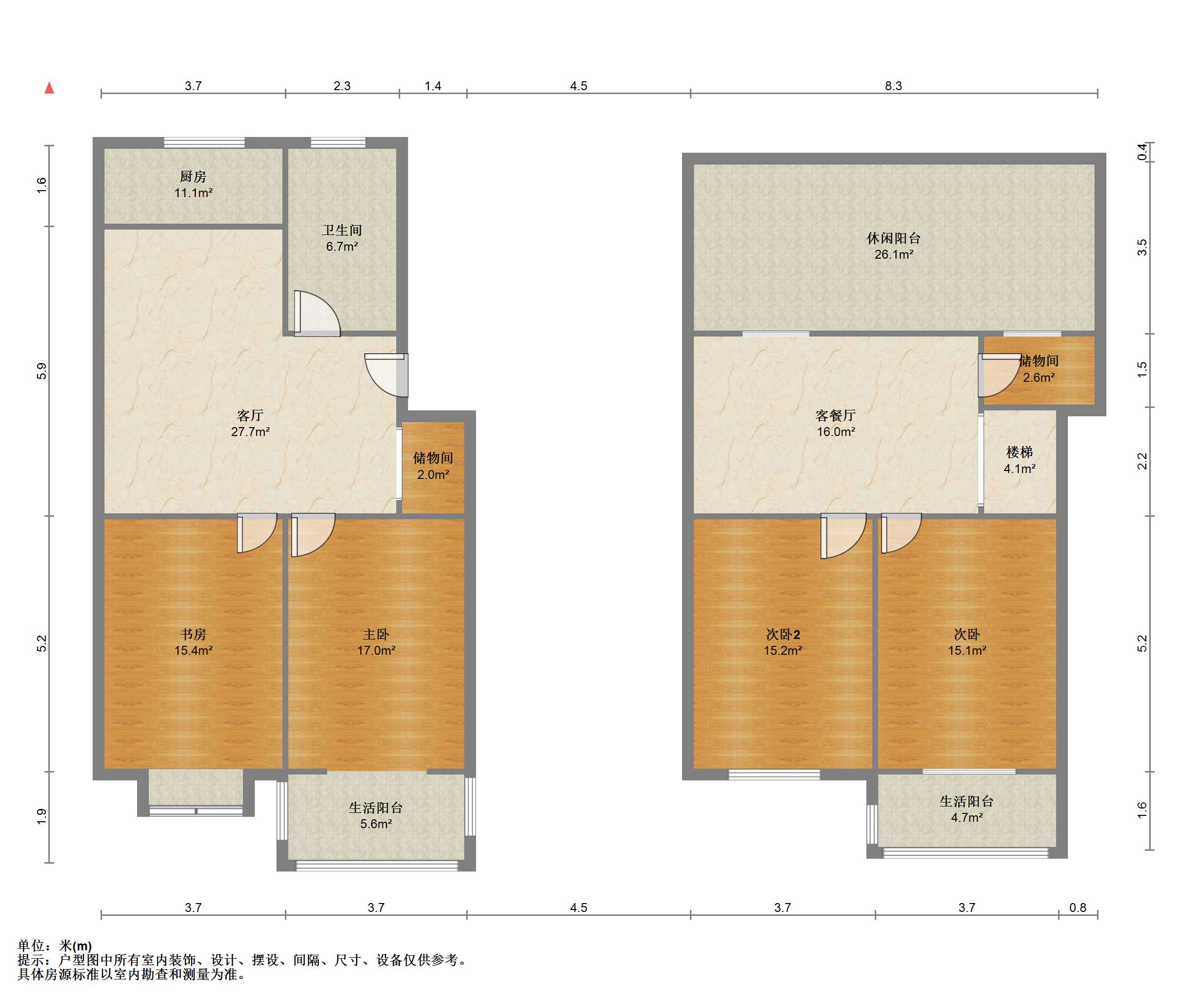 五山花苑 3室2厅1卫 151.50m&sup2;