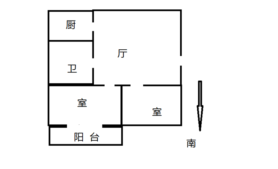 新建路新村 1室1厅1卫 50m&sup2;