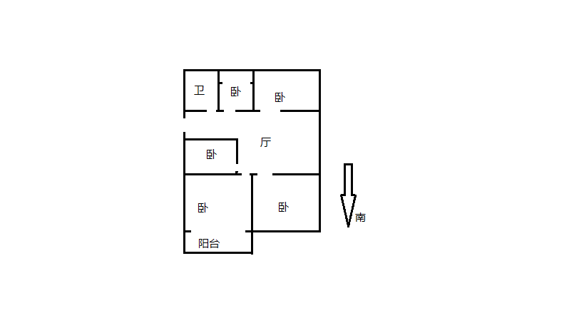 虹桥新苑 3室1厅1卫 102.00m&sup2;