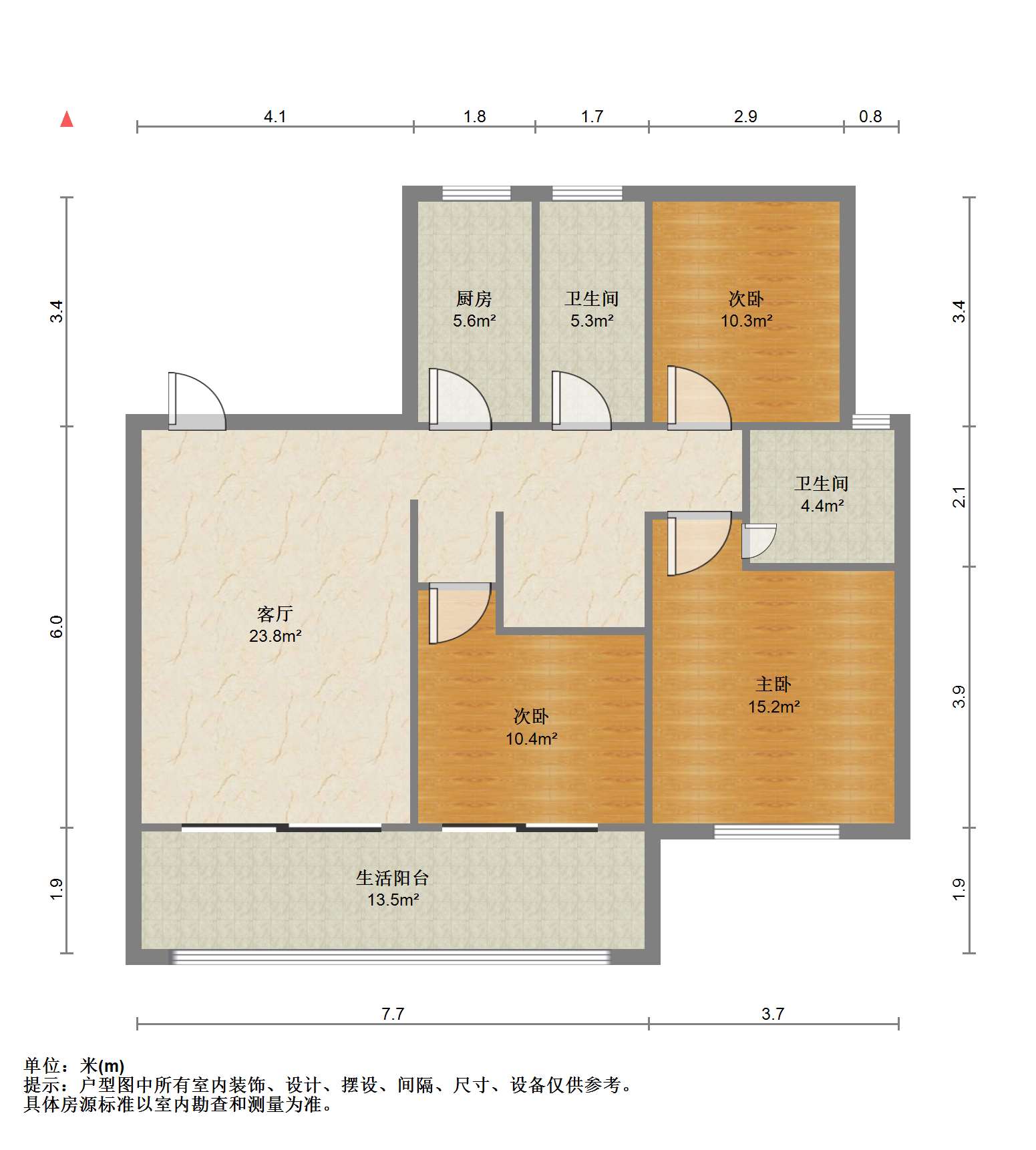 国城璟府 3室2厅2卫 197.61m&sup2;